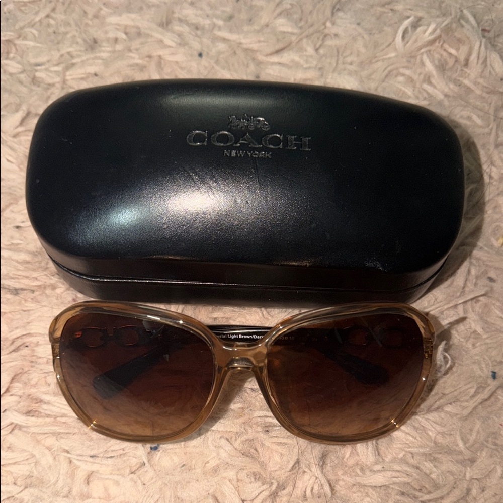 Coach Women's Brown Gradient Sunglasses with Signature Case